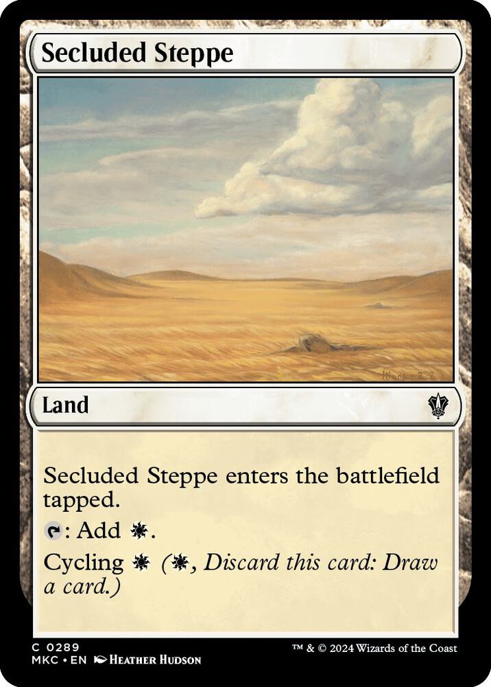 Secluded Steppe 289 card from Commander: Murders at Karlov Manor