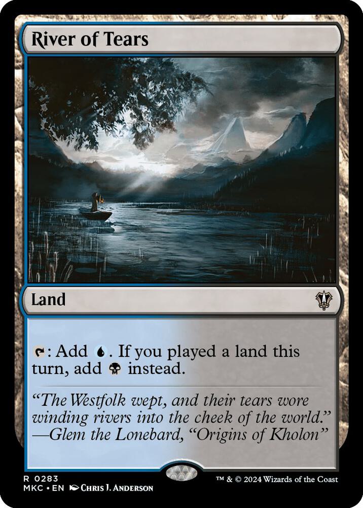 River of Tears 283 card from Commander: Murders at Karlov Manor