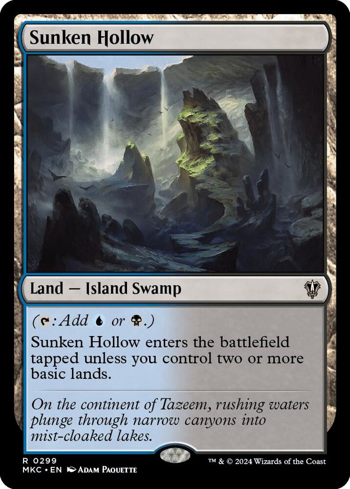 Sunken Hollow 299 card from Commander: Murders at Karlov Manor