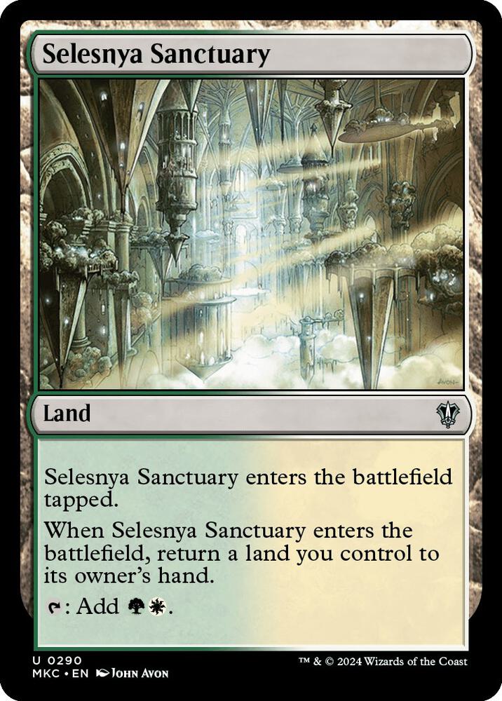 Selesnya Sanctuary 290 card from Commander: Murders at Karlov Manor