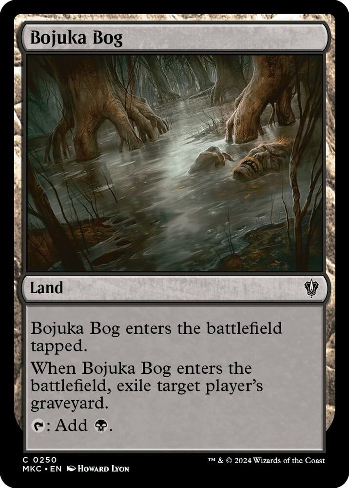Bojuka Bog 250 card from Commander: Murders at Karlov Manor