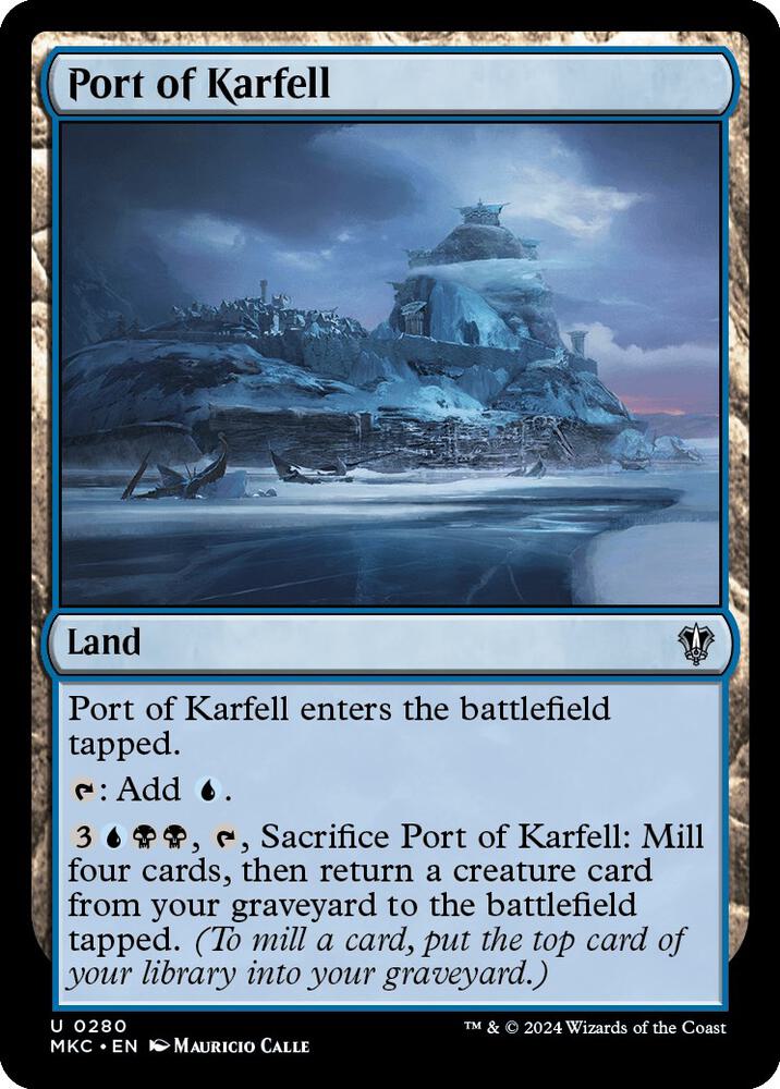 Port of Karfell 280 card from Commander: Murders at Karlov Manor