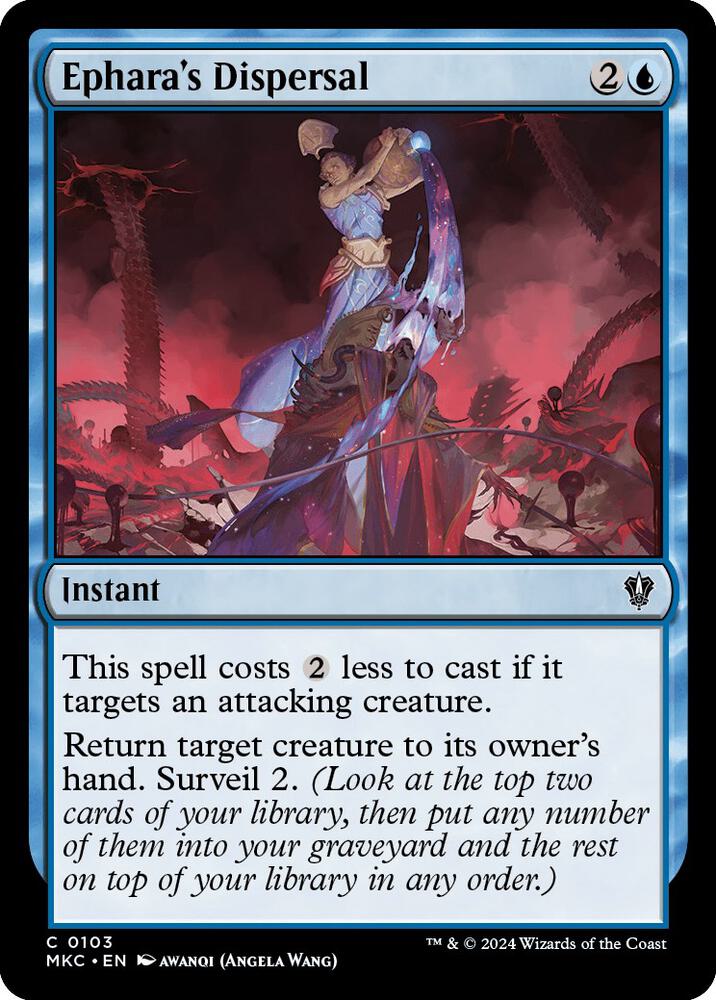 Ephara's Dispersal 103 card from Commander: Murders at Karlov Manor