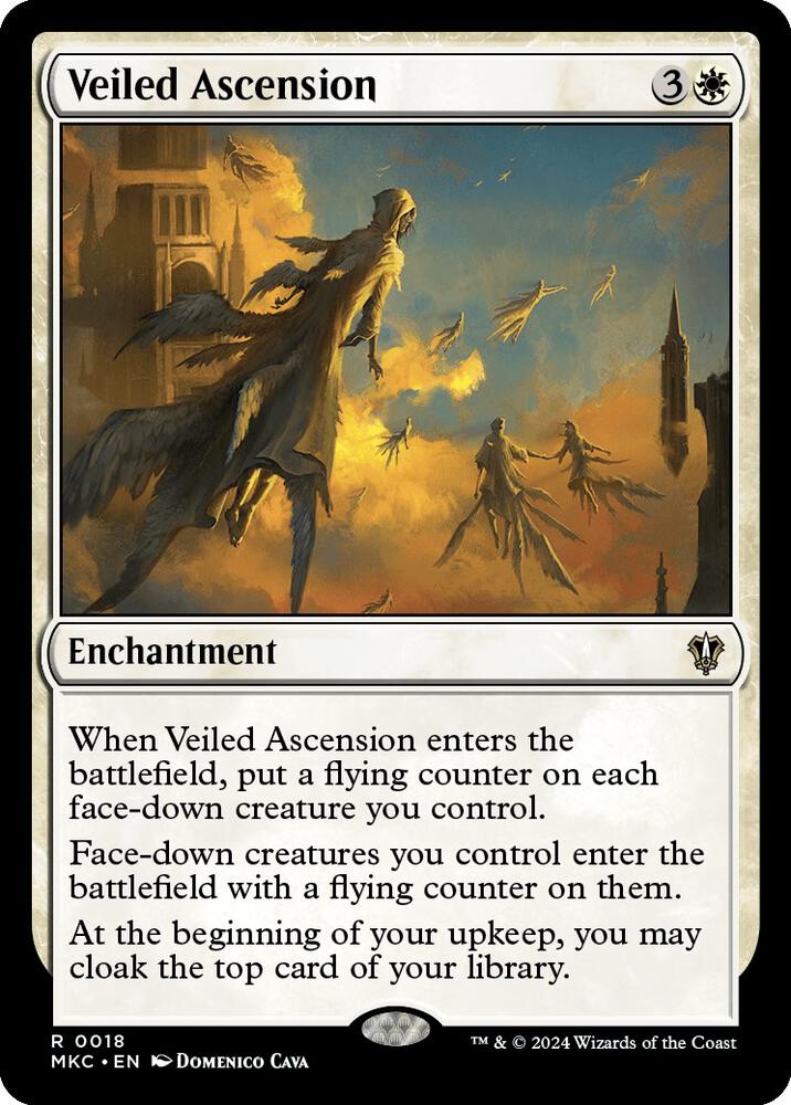 Veiled Ascension 18 card from Commander: Murders at Karlov Manor
