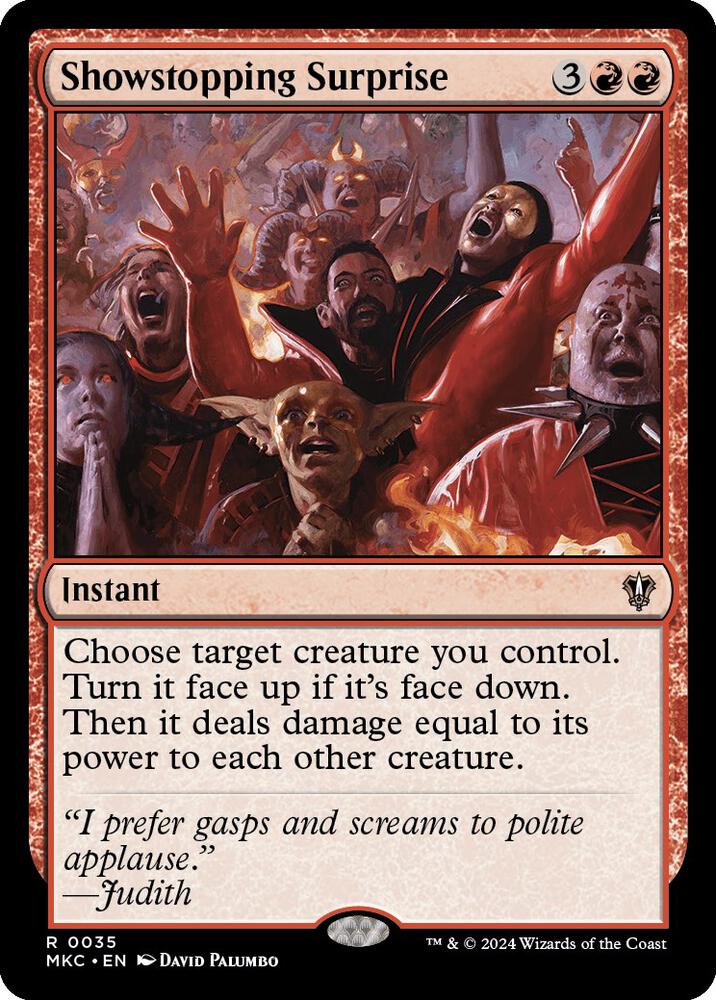 Showstopping Surprise 35 card from Commander: Murders at Karlov Manor