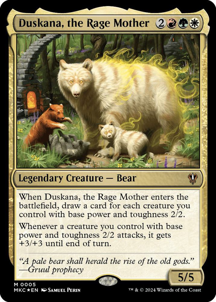 Duskana, the Rage Mother 5 card from Commander: Murders at Karlov Manor