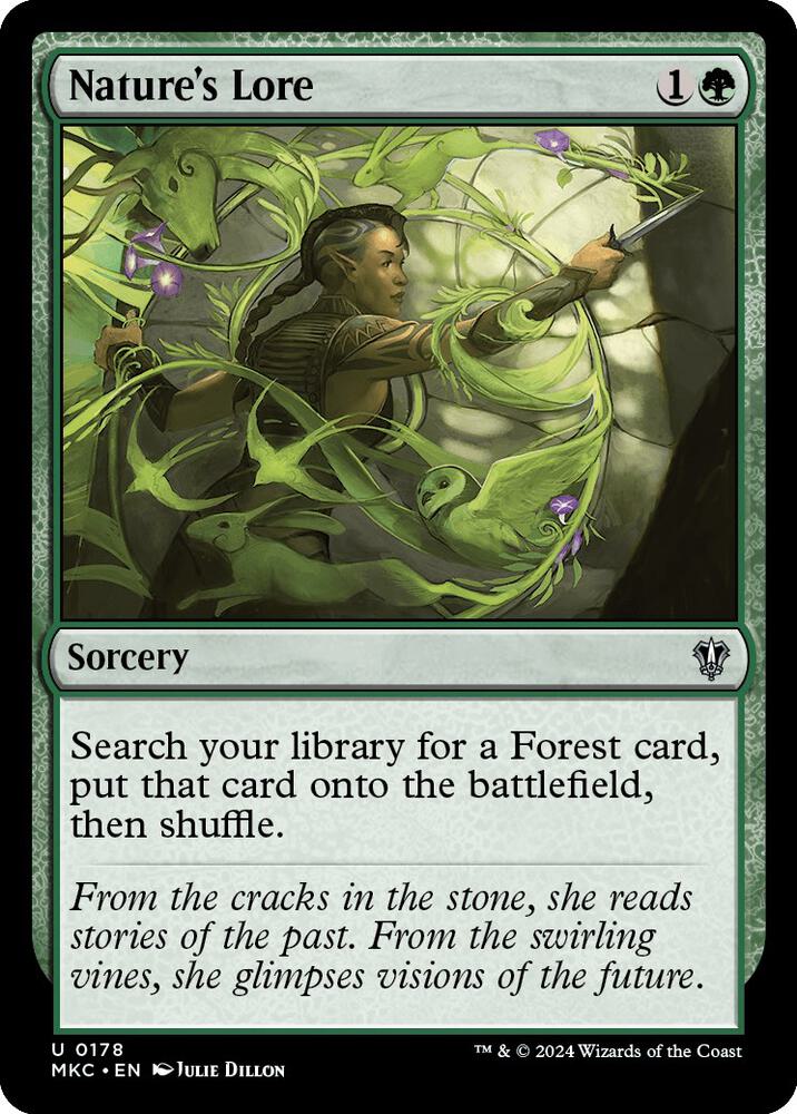 Nature's Lore 178 card from Commander: Murders at Karlov Manor