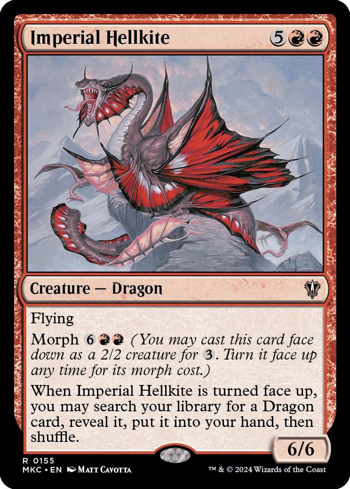 Imperial Hellkite 155 card from Commander: Murders at Karlov Manor