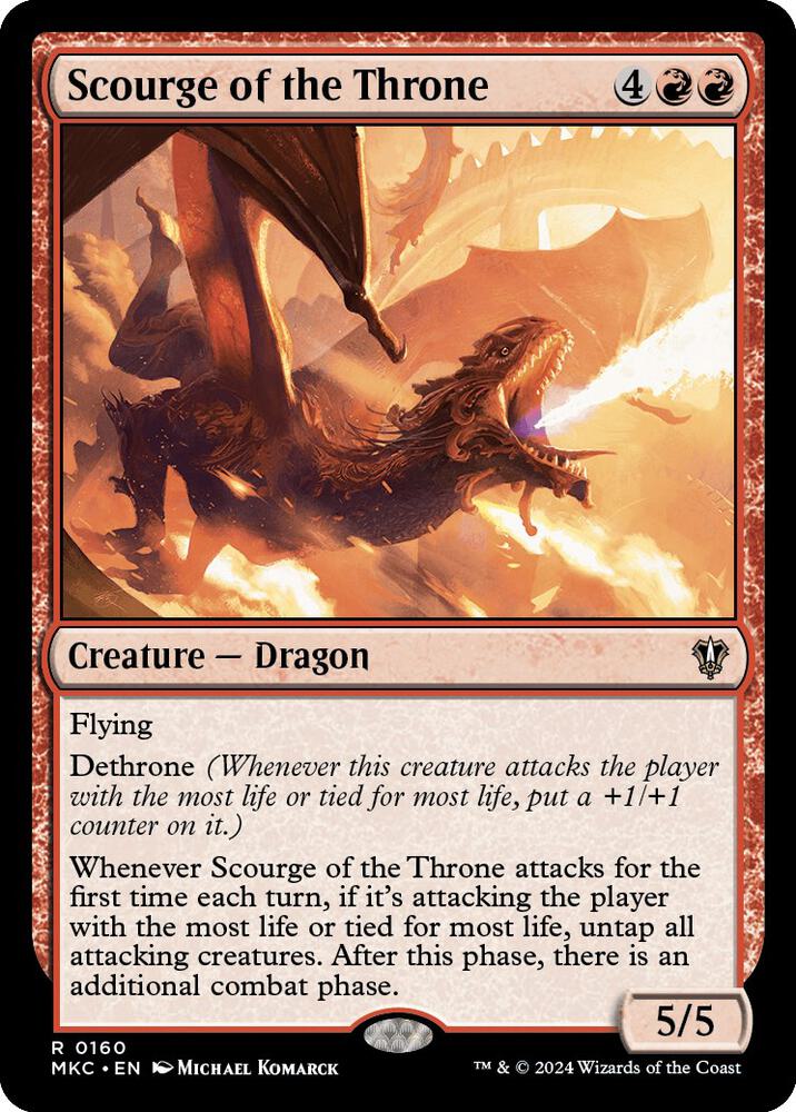 Scourge of the Throne 160 card from Commander: Murders at Karlov Manor