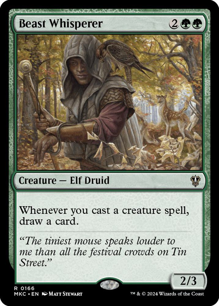 Beast Whisperer 166 card from Commander: Murders at Karlov Manor