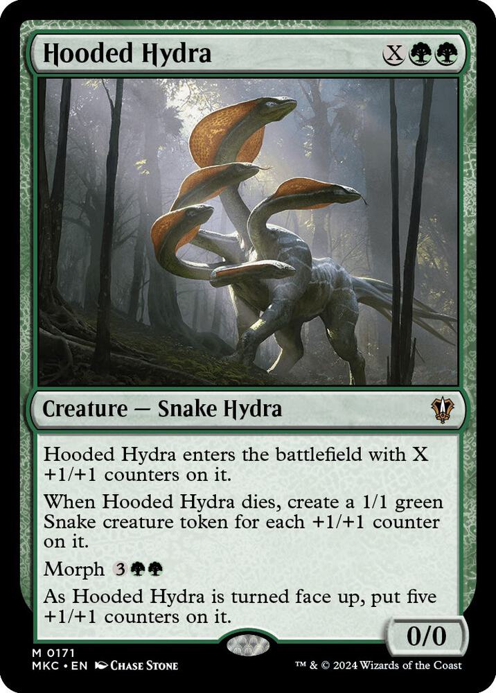 Hooded Hydra 171 card from Commander: Murders at Karlov Manor