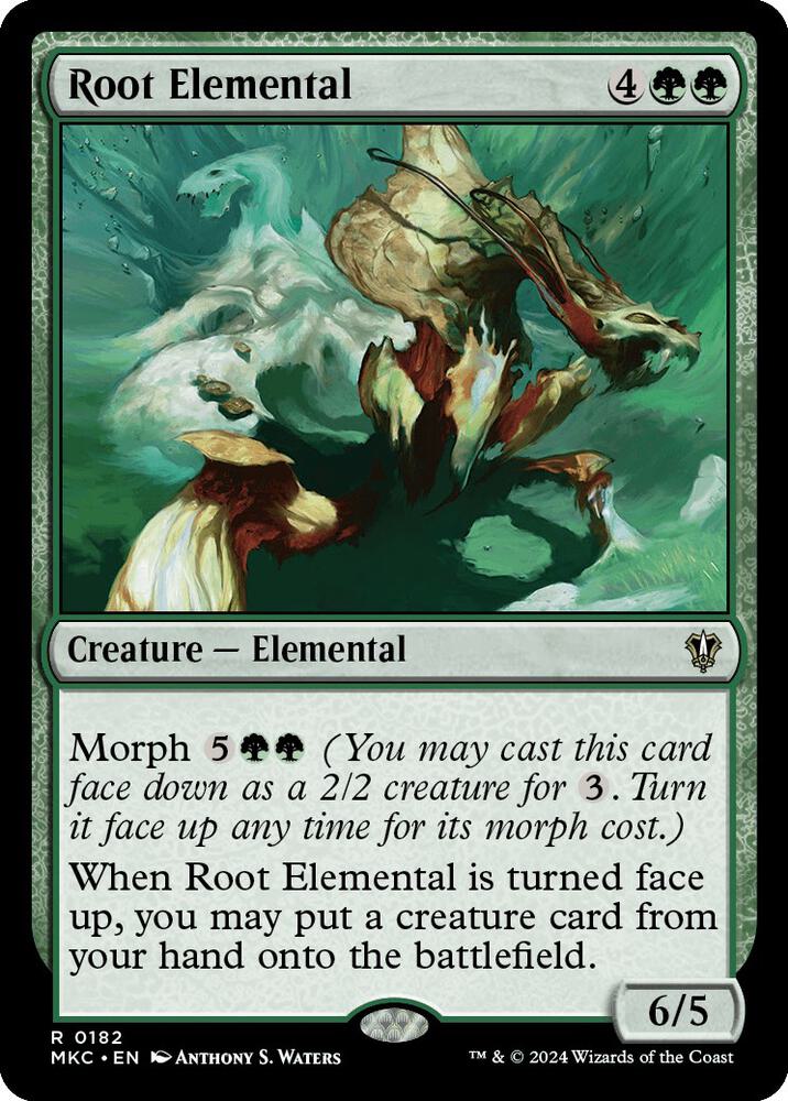 Root Elemental 182 card from Commander: Murders at Karlov Manor