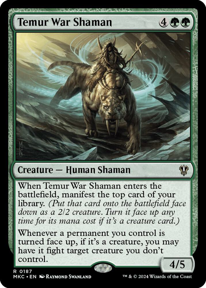 Temur War Shaman 187 card from Commander: Murders at Karlov Manor