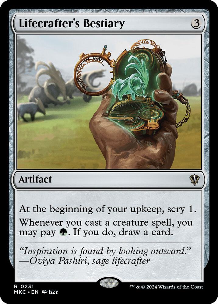 Lifecrafter's Bestiary 231 card from Commander: Murders at Karlov Manor