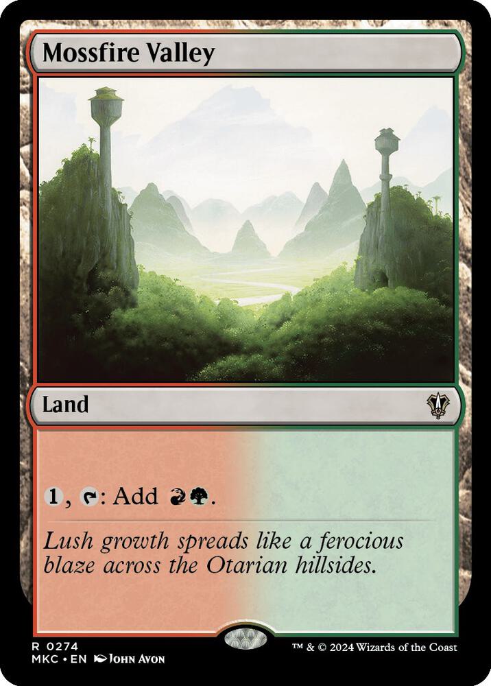 Mossfire Valley 274 card from Commander: Murders at Karlov Manor