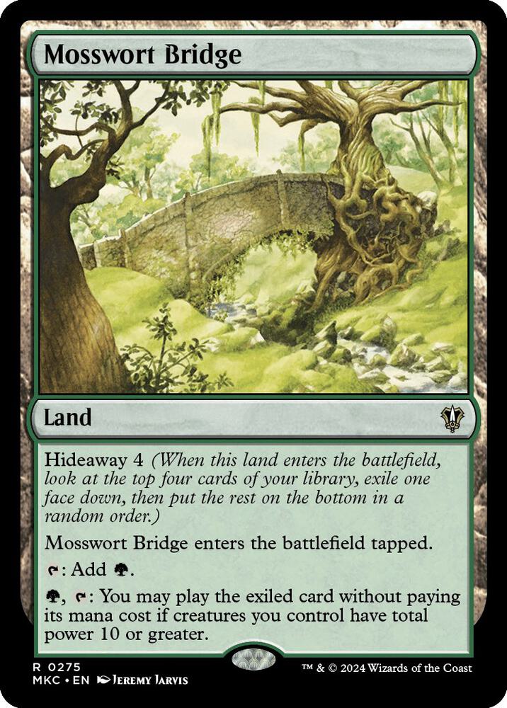 Mosswort Bridge 275 card from Commander: Murders at Karlov Manor