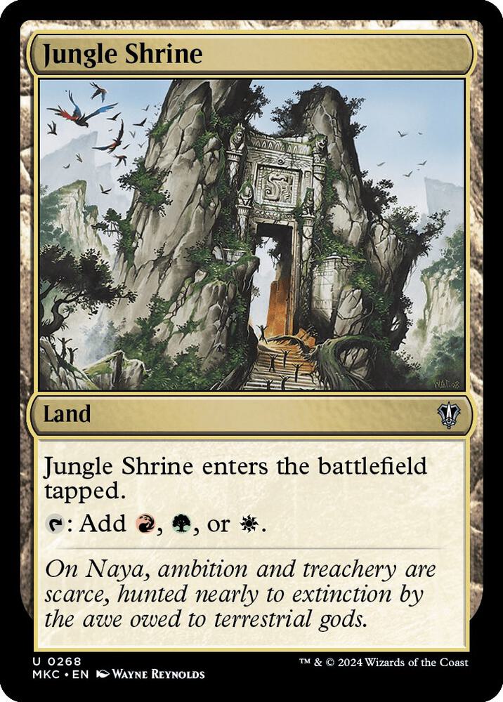 Jungle Shrine 268 card from Commander: Murders at Karlov Manor
