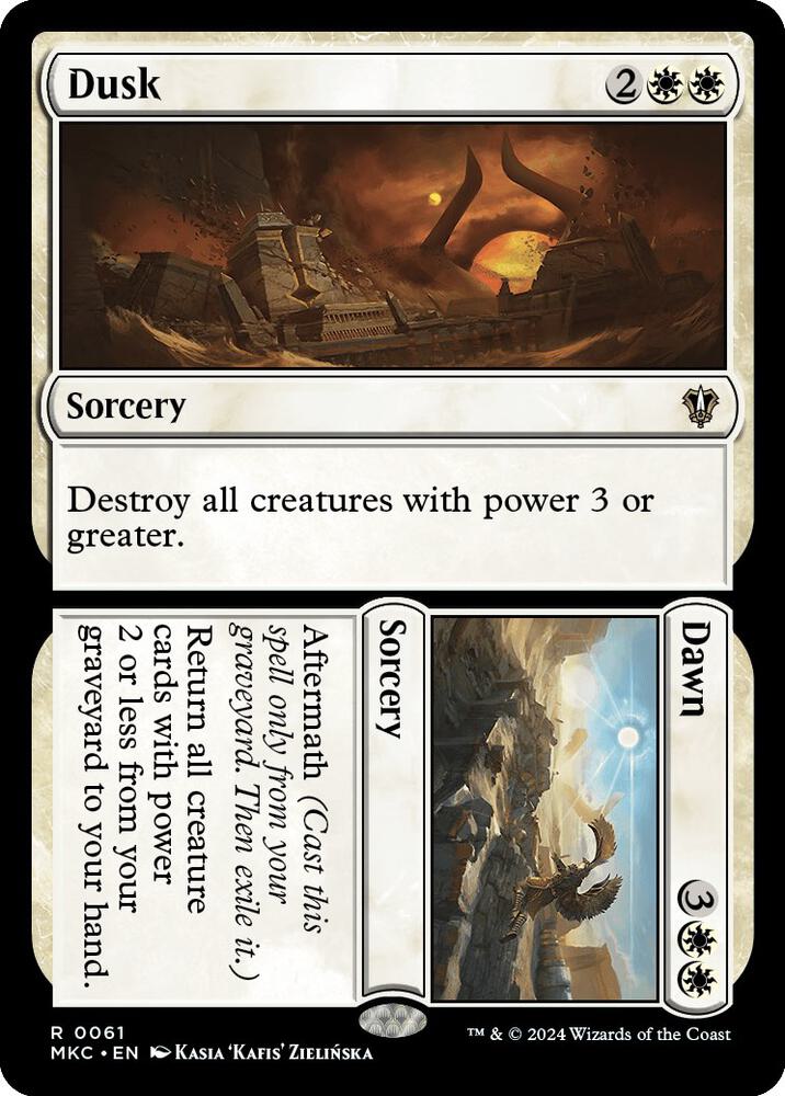 Dusk // Dawn 61 card from Commander: Murders at Karlov Manor