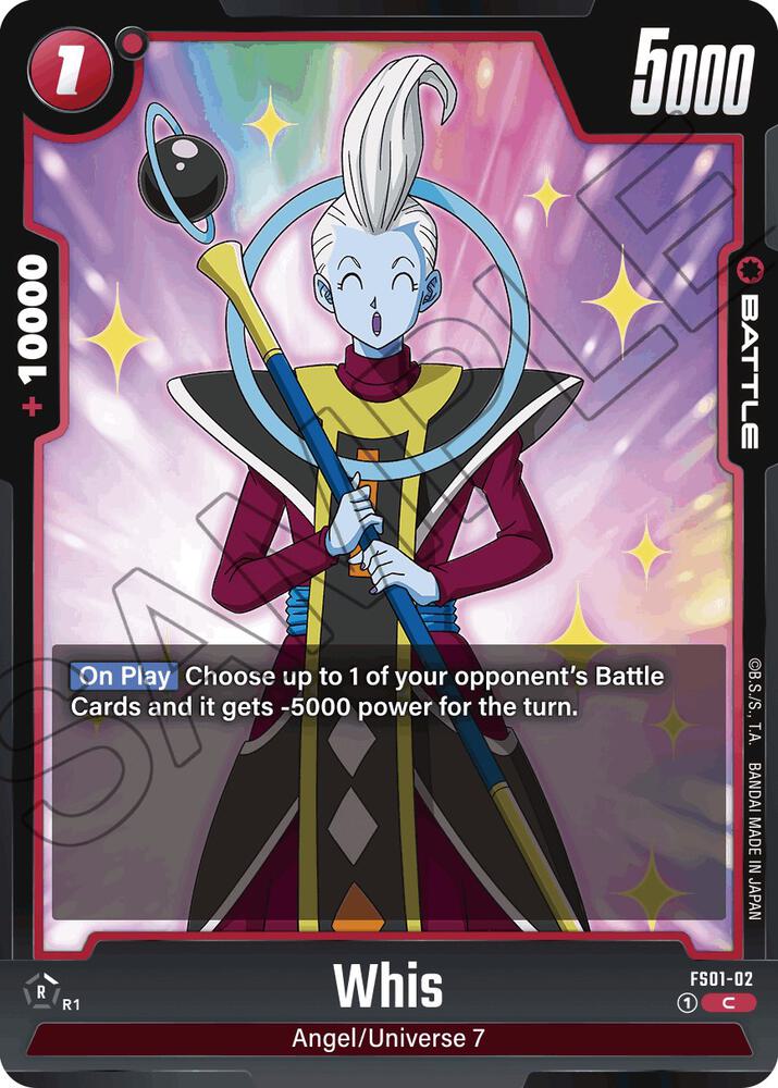 Whis FS01-02 card from Starter Deck 1: Son Goku