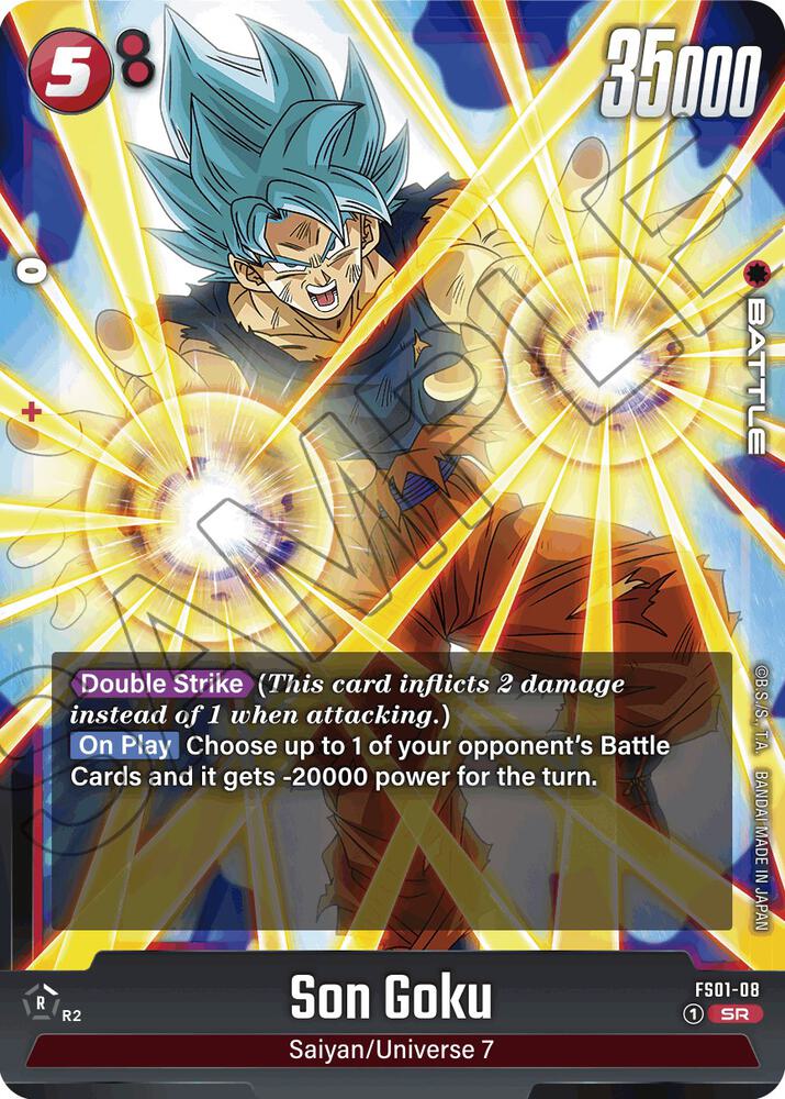 Son Goku FS01-08 card from Starter Deck 1: Son Goku