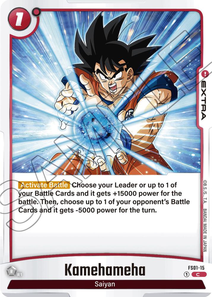 Kamehameha FS01-15 card from Starter Deck 1: Son Goku
