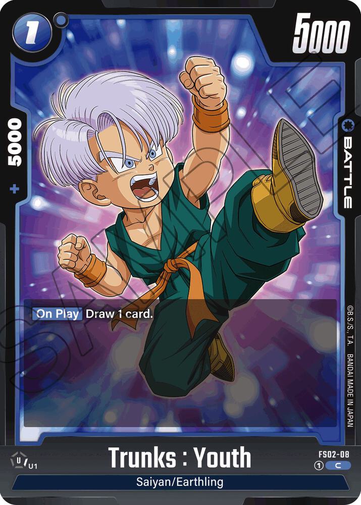 Trunks : Youth FS02-08 card from Starter Deck 2: Vegeta