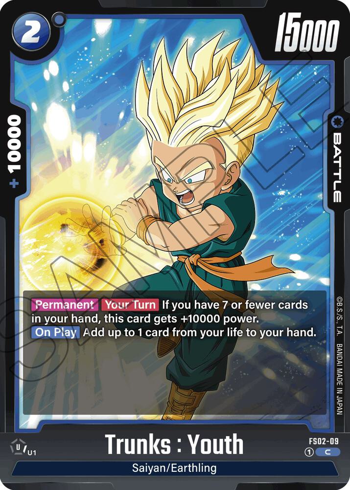 Trunks : Youth FS02-09 card from Starter Deck 2: Vegeta