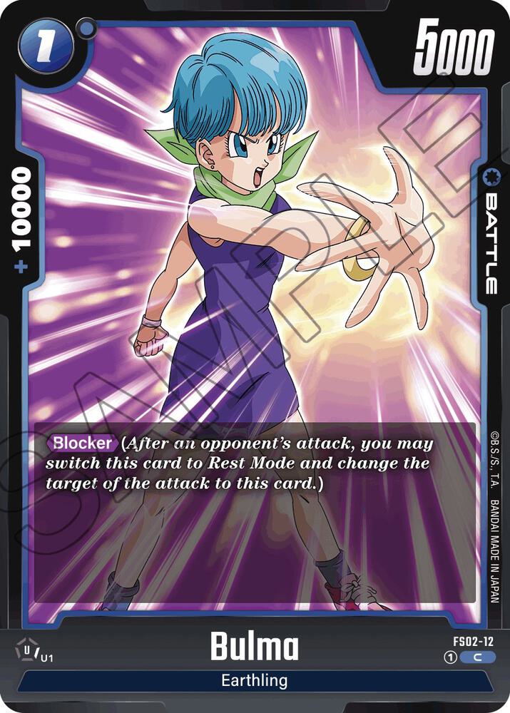 Bulma FS02-12 card from Starter Deck 2: Vegeta