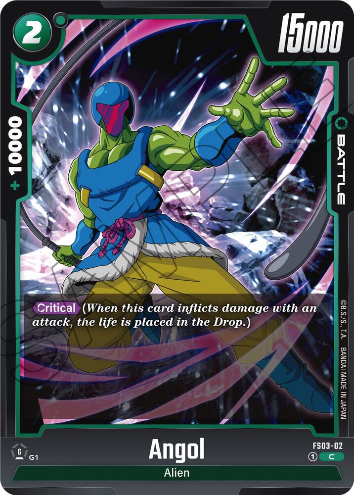 Angol FS03-02 card from Starter Deck 3: Broly