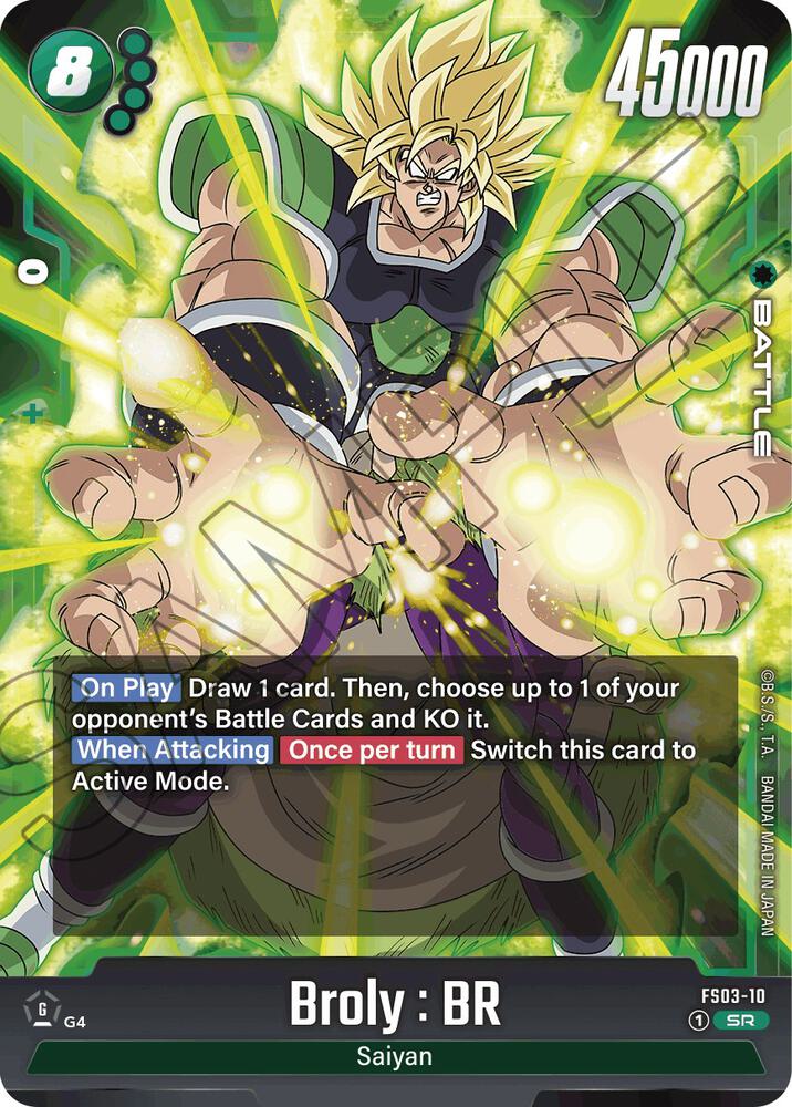 Broly : BR FS03-10 card from Starter Deck 3: Broly