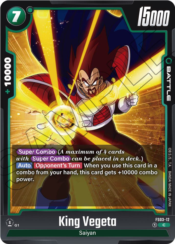 King Vegeta FS03-12 card from Starter Deck 3: Broly