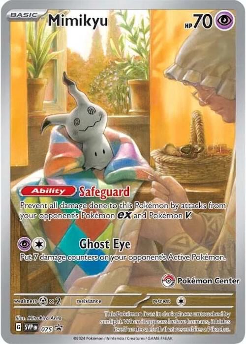 Mimikyu (Pokemon Center Exclusive) 075 card from SV: Scarlet & Violet Promo Cards