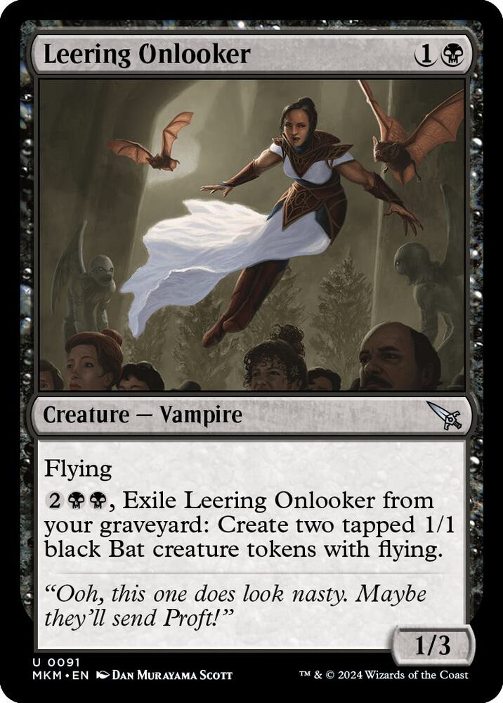 Leering Onlooker 91 card from Murders at Karlov Manor