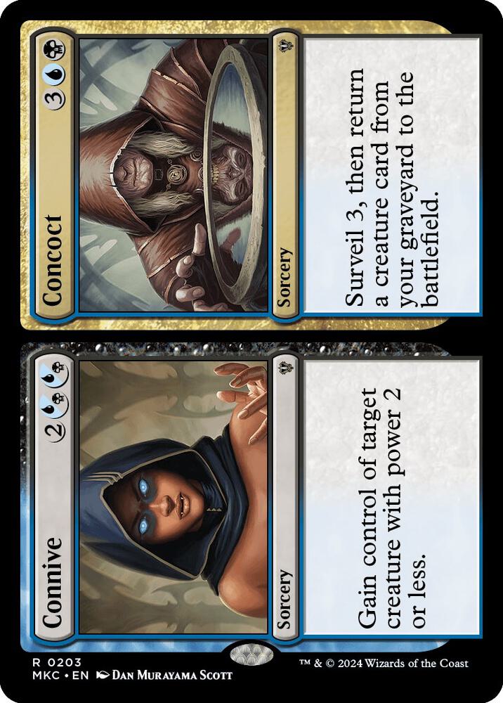Connive // Concoct 203 card from Commander: Murders at Karlov Manor