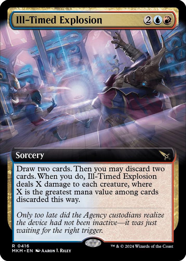 Ill-Timed Explosion (Extended Art) 416 card from Murders at Karlov Manor