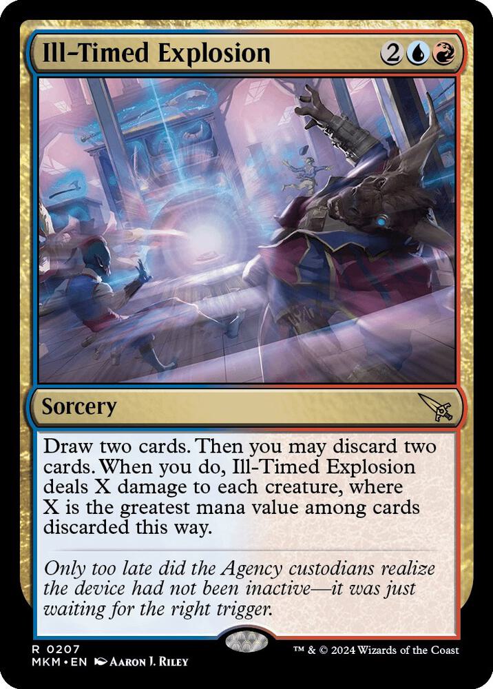 Ill-Timed Explosion 207 card from Murders at Karlov Manor