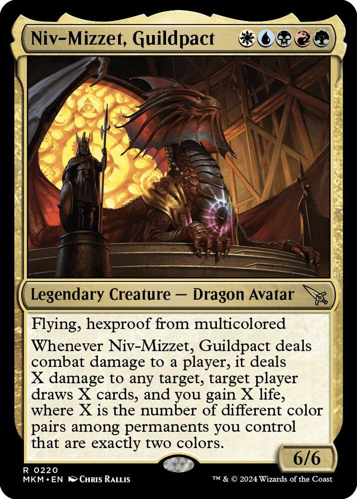 Niv-Mizzet, Guildpact 220 card from Murders at Karlov Manor