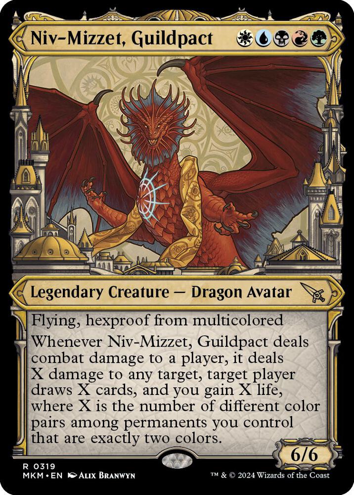 Niv-Mizzet, Guildpact (Showcase) 319 card from Murders at Karlov Manor