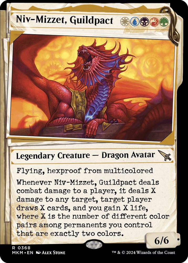 Niv-Mizzet, Guildpact (Showcase) 368 card from Murders at Karlov Manor