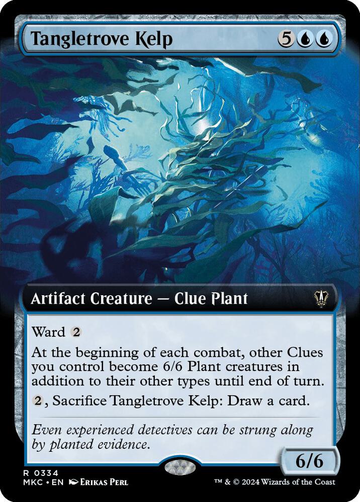 Tangletrove Kelp (Extended Art) 334 card from Commander: Murders at Karlov Manor