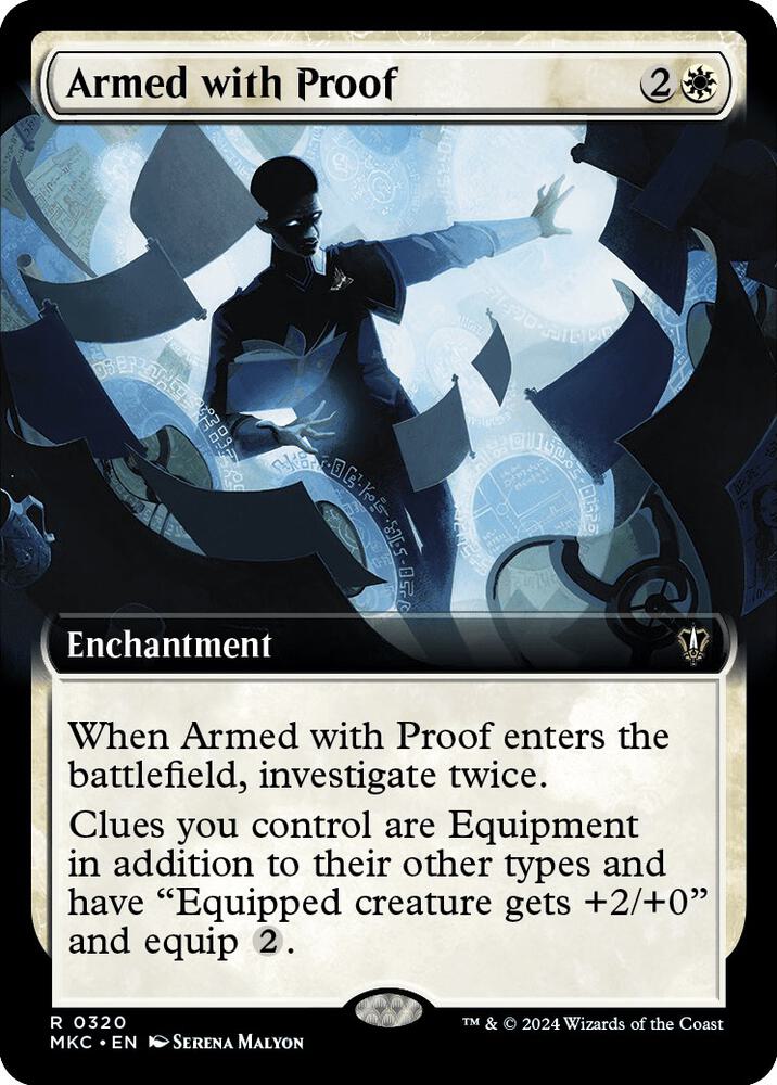 Armed with Proof (Extended Art) 320 card from Commander: Murders at Karlov Manor