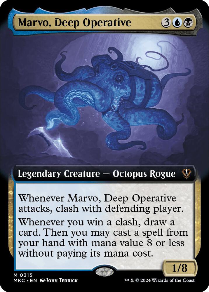 Marvo, Deep Operative (Extended Art) 315 card from Commander: Murders at Karlov Manor