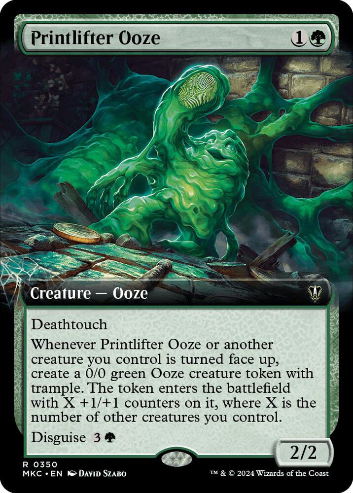 Printlifter Ooze (Extended Art) 350 card from Commander: Murders at Karlov Manor