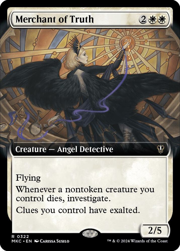 Merchant of Truth (Extended Art) 322 card from Commander: Murders at Karlov Manor