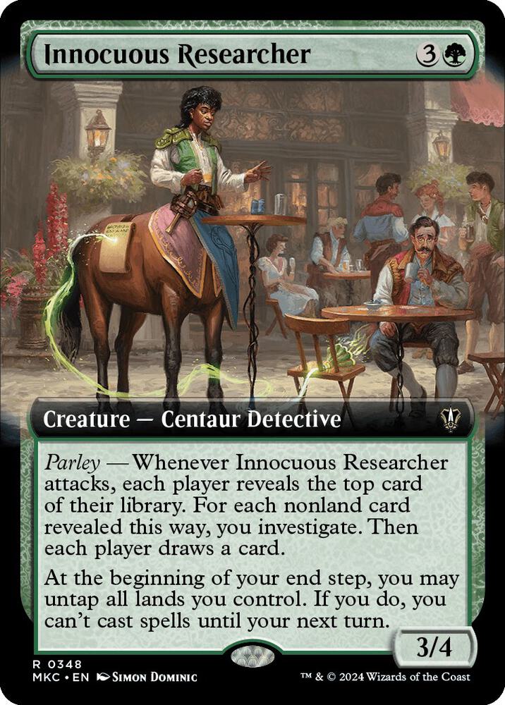 Innocuous Researcher (Extended Art) 348 card from Commander: Murders at Karlov Manor
