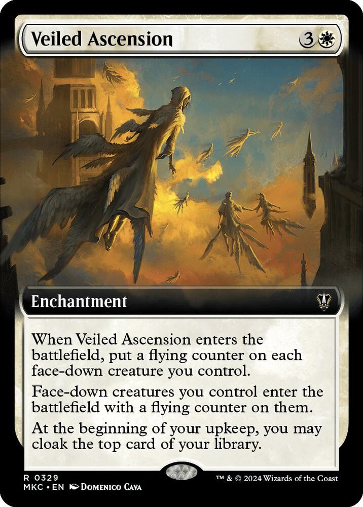 Veiled Ascension (Extended Art) 329 card from Commander: Murders at Karlov Manor