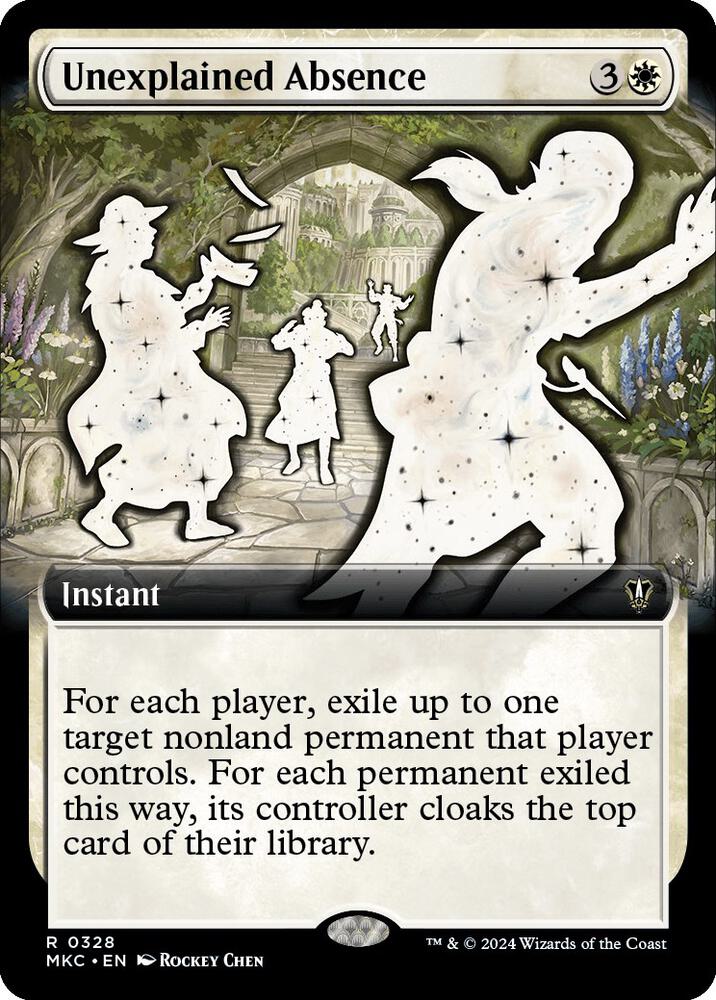 Unexplained Absence (Extended Art) 328 card from Commander: Murders at Karlov Manor