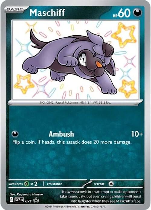 Maschiff 071 card from SV: Scarlet & Violet Promo Cards