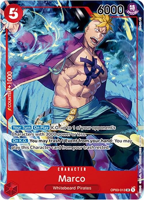 Marco (Japanese 1st Anniversary Set) OP03-013 card from One Piece Promotion Cards