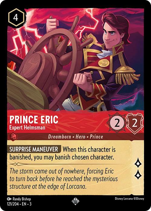 Prince Eric - Expert Helmsman 121/204 card from Into the Inklands